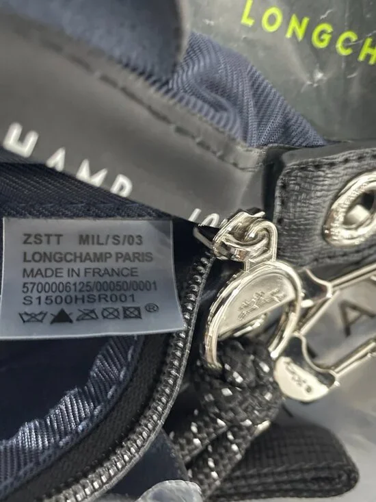 NWT Longchamp Le Pliage Energy XS Navy 2Way Tote Canvas Mini Crossbody Makeup - Picture 10 of 10